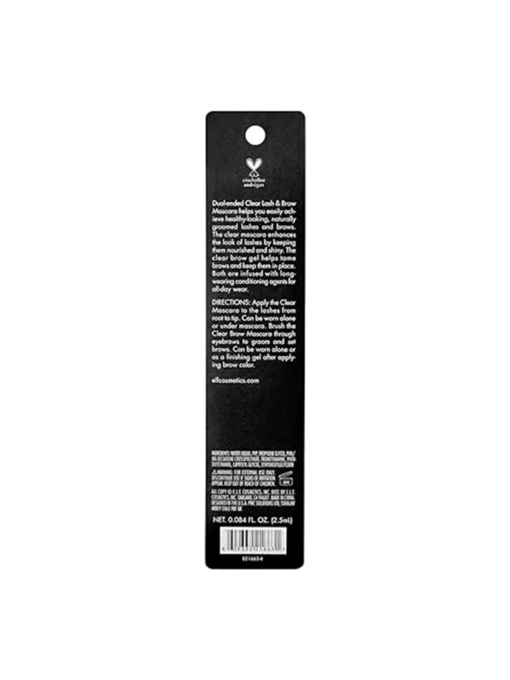 Clear Brow & Lash Mascara, Dual-Sided Brushable Clear Gel For Groomed